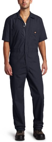 Dickies kurzärmeliger Arbeits-Overall für Herren., S Kurz