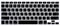 HRH Black Silicone Keyboard Cover Skin for MacBook Pro/Air 13/15/17 (2015 or Older), iMac (USA Layout, Not for Newest Models)