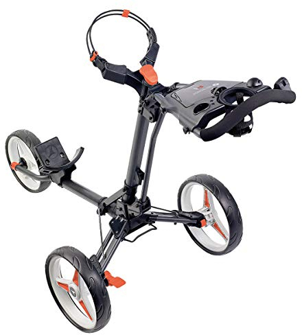 Motocaddy P1 Push Golf-Trolley (Graphit mit rotem Rand)