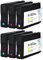 2 Go Inks C/M/Y Set mit 3 Tintenpatronen als für HP 933 C/M/Y (XL Kapazität) für HP Officejet Drucker (6 Tinten)