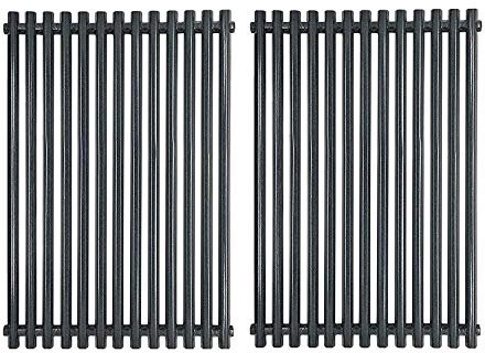 Htanch PG525 (2er-Pack) 43,2 x 29,5 cm Porzellan-Stahl-Grillroste für Weber 7525 Weber Spirit 300, E-310 & E-320, Spirit S-310 & S-320, Genesis 1000-5000 Spirit 700, Weber 900 cm