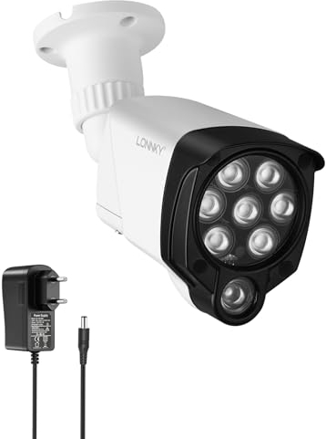 Lonnky Éclairant Infrarouge à 8 LED, Lumière IR 30 M pour Caméras de Sécurité (TAPO C200 C310, Reolink 410W), VR (Série Quest, VR2), PS5, Vision Nocturne à 90°, Comprend une Alimentation 12 V 1 A