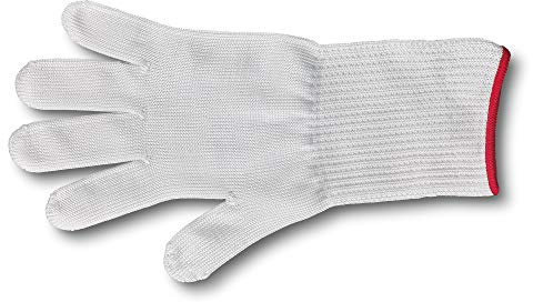 Victorinox guante protector Light, guante de trabajo, para mano de cuchillo, corte seguro, catering, S, blanco