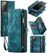 UFinetech 2-in-1 Luxus Samsung Galaxy Note 20 Hülle Case Tasche Magnetische Gute Flip Kartenfach Kette Reißverschluss Leder TPU Abnehmbar Samsung Galaxy Note 20 5G Cover Handy Stylish Cute Wallet 2020