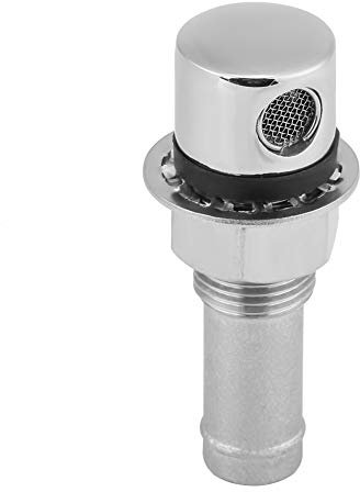 DEWIN Fuel Gas Tank Vent, Stainless Steel Marine Boat Straight Fuel Gas Tank Vent With Mounting Gasket Hardware Fitting