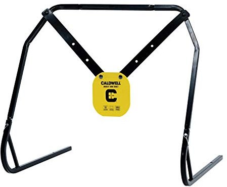 Caldwell Portable Range Kit with 8” AR500 Gong Target, Durable XL Straps, and Steel Target Stand for Easy Range Setup and Transport