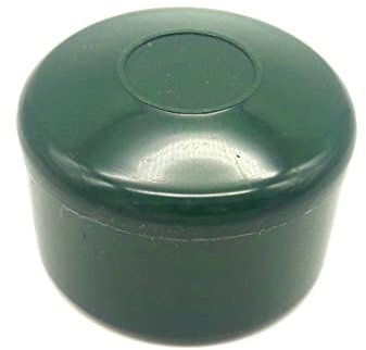 Kappe Abdeckung Zaun Abdeckkappe Zaunpfosten Pfosten Maschenzaun Zubehör Rund. (Grün 48 mm 20 Stück)