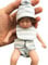Reborn Dolls, 6 inch/15cm Mini Full Body Vinyl & Silicone Babies Doll with Curly Rooted Hair Clothes Realistic Baby Dolls Best Gift for Xmas Birthday