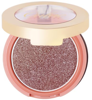 Oulac Fard à Joue Illuminateur de Teint Maquillage Highlighter,Eclat naturel,Couleur Riche,Maquillage Végétalien et Sans Cruauté,4,8 g,Love Potion
