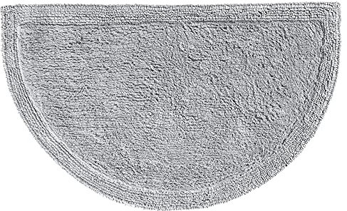 Erwin Müller Duschvorlage Uni Serie Stuttgart hellgrau Größe 50x80 cm - Unterseite rutschhemmend, mit Schnürung, 100% Baumwolle