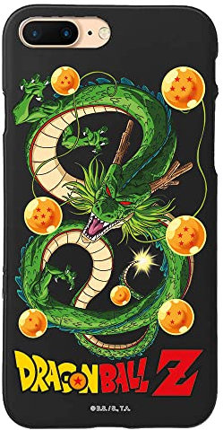 Personalaizer Original Case Compatible with iPhone 7 Plus - 8 Plus Black with a Dragon Ball Z Shenron and Balls Design