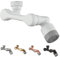 ROLYA Universal 1080° Drehbarer Wasserhahn Luftsprudler Küchenspüle Verlängerung Schwenkbarer Roboterarm Verlängerung Spritzwasserfilter Wasserhahn Drehbarer Bubbler mit 2 Wasserauslassmodi Weiß