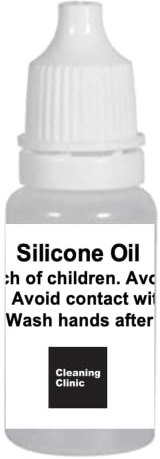 Cleaning Clinic Silicone Oil 10ml Synthetic, Lubricating, Non-Toxic, Non-Staining, Safe with Plastics and Rubber, 9.7g, For Printer, Acrylic Pouring, Prevent Wear, Improve Performance
