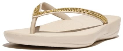 FitFlop - Iqushion Ergonomic Flip-Flops - Tongs - Femme | Sandales de marche légères et imperméables avec confort rembourré et soutien de la voûte plantaire