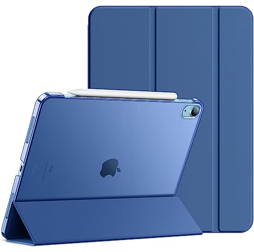 JETech Case for iPad Air 11-Inch M3/M2 (2025/2024), iPad Air 5/4 (2022/2020 5th/4th Generation 10.9-Inch), Slim Stand Hard Back Shell Cover with Auto Wake/Sleep (Navy)
