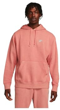 NIKE DQ4663-691 M NK Club+ PO Hoodie Revival Sweatshirt Homme Noir Blanc Taille M