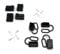 Offgridtec 4er-Pack Anderson Stecker mit Staubschutzkappe für 6AWG Kabel, Anderson SB50 Kompatibel, Sichere Kontaktstifte, Robuster Kunststoff 50A 600V Stecker für Solarmodule & Ladesysteme (Schwarz)