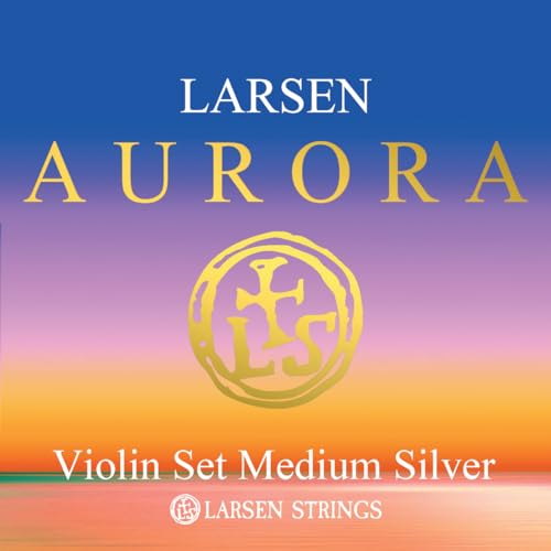 LARSEN STRINGS Violin-Saiten Satz 4/4 Aurora mit D - Silber - Medium