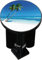 Bonde lavabo décorée Design Plage - Bouchon diamètre Universel 40 mm - pour lavabo Standard à Tirette.