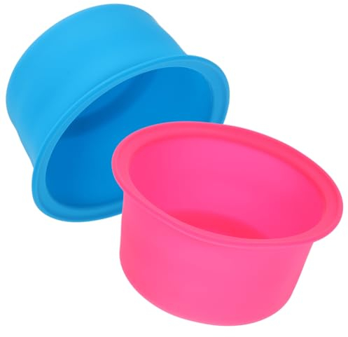 STOBOK 4piezas Contenedor De Silicona Para Derretir Cera De Depilación Antiadherente Fácil De Limpiar y Accesorio Para Calentadores De Cera