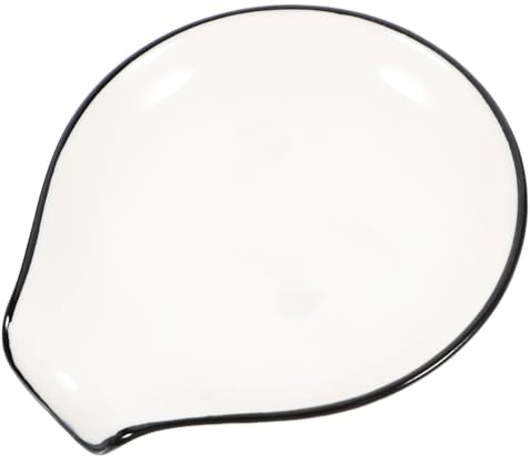 Repose-Cuillère En Céramique Beige Support Ustensiles Pratique Pour Cuisine Idéal Pour Plan De Travail Et Coin Café Facile À Nettoyer Et À