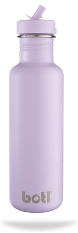 onegreenbottle One Green Bottle – Tough Canteen Wasserflasche mit Sportverschluss, Edelstahl-Wasserflasche, nicht isoliert, Einzelhaut-Eco-Flasche, 800 ml, Haze, BOTL