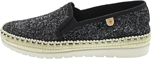 VERBENAS Ballerinas Nuria Glitter Negro - Größe: 40