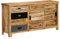 Vintage Kommode, Sideboard Mangoholz Massiv, 160x40x80 cm, Sideboard Wohnzimmer, Aufbewahrungsschrank mit 4 Schubladen 2 Türen, für Wohnzimmer,Küche