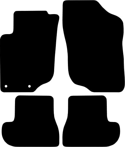 Kovvar Fußmatten passend für Peugeot 207 2006-2012 Passend zur Ausführung: CC Coupé/Cabrio | Qualität: Basic
