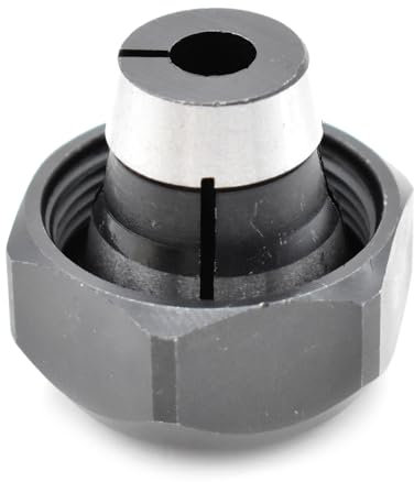 Big Horn 19698 1/4 Inch Router Collet with Nut for Makita Routers - Replace Makita 193214-9