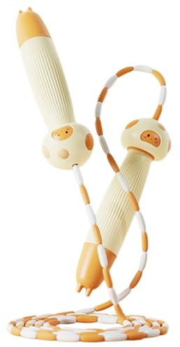 QRONCES Beads Jumping Rope Adjustable Segmented Fitness Skipping Rope for Women Man Kids Keeping Fit Workout and Weight Loss