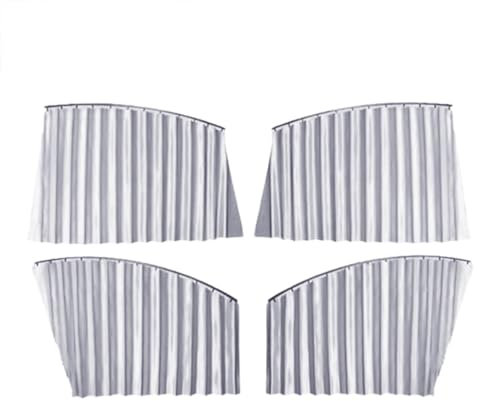 Lot de 4 stores magnétiques pour fenêtre de voiture - Brise-vue pour fenêtre de voiture - Pare-vue - Accessoires de voyage - Pour vitres et arrière - Convient à la plupart des