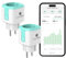 GreenSun Stromzähler für Balkonkraftwerk - Wlan Steckdose Smart Life Stromverbrauchsmesser Alexa Steckdose Sprachsteuerung mit Alexa Smart Home Steckdose Mini PV Zeitschaltuhr Steckdose 16A 2PC