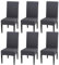 Gluhbirnen Stuhlhussen 6er Set, Stretch Abnehmbare Waschbar Stuhlbezug, Hussen für Stühle, Stuhlbezug Sitzfläche, Geeignet für Hotels, Bankette, Restaurants, Familien, Grau