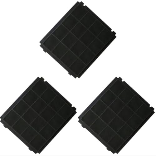SOS Accessoire AFFCA267 AFCFCA267B Airforce Kohlefilter, 305 x 266 x 15 mm, 3 Stück