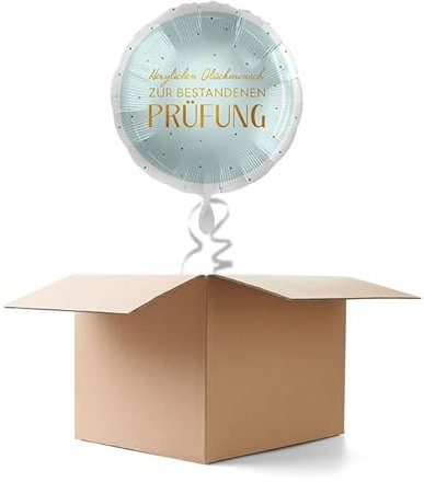 NEU Ballongrüße Glückwunsch zur bestandenen Prüfung, 1 Ballon