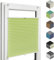 Home-Vision® Premium Plissee Faltrollo ohne Bohren mit Klemmfix (Grün, B25cm x H100cm) Modern Klemmträger, Verdunklung, Blickdicht Sonnenschutz Jalousie für Fenster & Tür