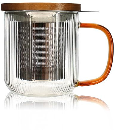 OGO LIVING - Tisanière karl 300ml en verre borosilicate anse ambre - 7912185