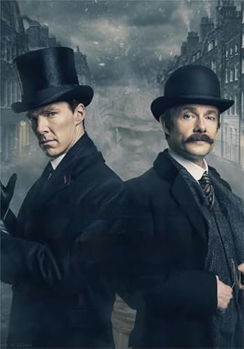 RUIYANMQ 1000-Teilige Puzzles, Sherlock-Holmes-Filmplakate, Lernspielzeug, Familienspiele, Qz444Yk