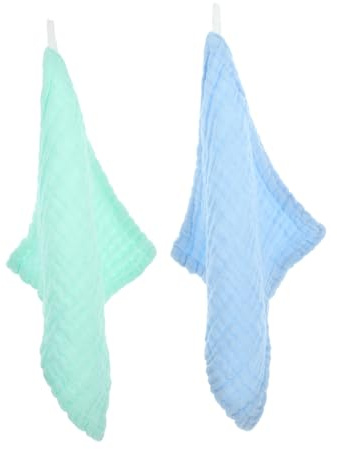 SHOWERORO 2stücke Burping Cloths Saugfähige Baumwoll-waschlappen Für Neugeborene Zum Wickeln Und Reinigen Geschlechtsneutrale Farben