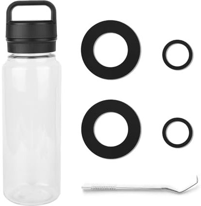 4PCS Gasket Replacement, Silicone Sealing Ring Gaskets Seal Parts Leak-Proof Water Bottle Lid O Ring Replacement Accessories Compatible with YETI Yonder 20/25/34/50oz BPA Free