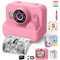 CONMRO Appareil Photo Enfant - 1080P Selfie Appareil Photo Instantané Écran 2,4 Pouces, avec Papier d'impression + Carte 32 GB, Jouet Cadeau de Noël pour Filles et Garçons 3-14 Ans (Rose)