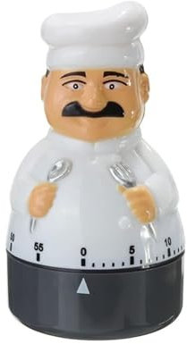 Yuannee Count Down Timer,Funny Countdown Clock 60 Minute Mechanical Kitchen Professional Manual Timer Egg Shape Rotating Dial Loud Alarm for Cooking Baking Boiling Eggs