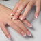 French Tip Press On Nails Set Almond – Short, Reusable False Nails with 12 Size, Fake Nails Set, Stick On Nail for Women for Perfect French Style (Nude-Almond)