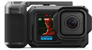 GoPro MISSION 1 PRO Grip Edition - Include fotocamera MISSION 1 Pro, impugnatura compatta, batteria Enduro 2, custodia per il trasporto, paraluce rimovibile