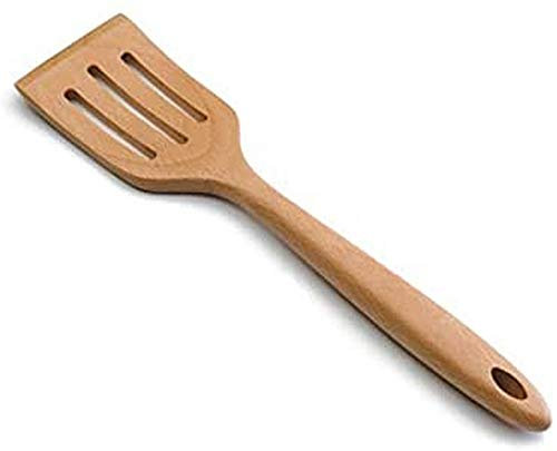 SPATULE PERFOREE EN BOIS HÊTRE 30X6 CMS
