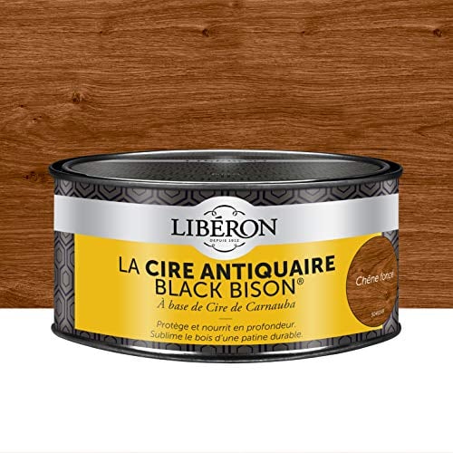 Libéron Cire antiquaire Black Bison en pâte, Chêne foncé, 500cc