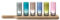 LSA International Vodka Paddle 40 cm, Oak, Assorted, 7 Piece Set