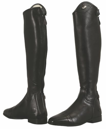 TuffRider Women Leather Regal Dress Boots-Black-8