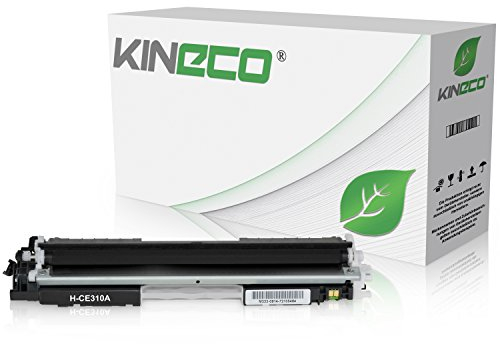 Kineco Toner kompatibel mit HP CE310A 126A für HP Laserjet Pro 100 Color MFP M175, Laserjet Pro M 275, Color Laserjet Pro CP1025nw, CP1028nw - Schwarz 1.200 Seiten